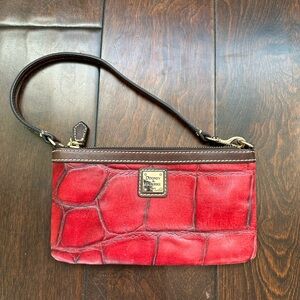 Dooney and Bourke Red Clutch Wristlet